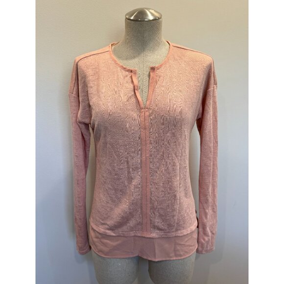 Sanctuary Tops - Sanctuary NWT Split Neck Top in Peach Size XS